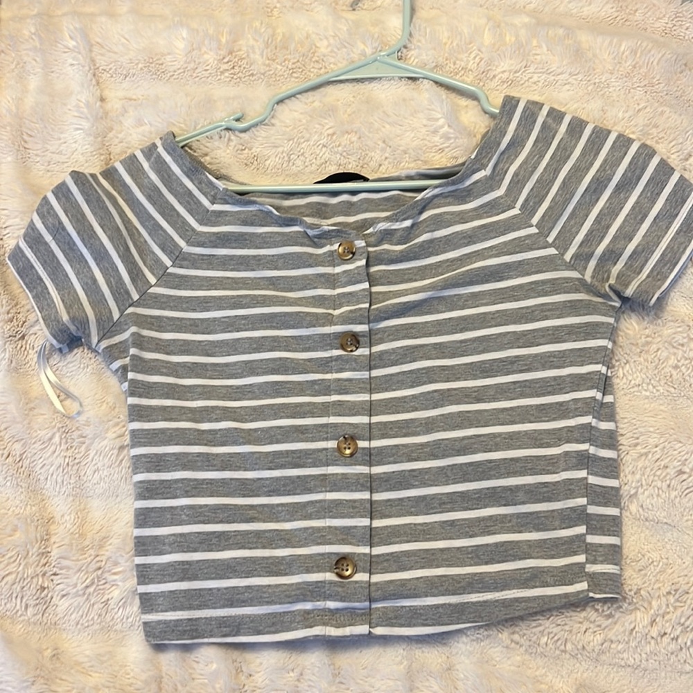 Strip crop top